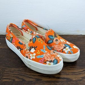 Keds x Rifle Paper Co. Floral Platform Sneakers (6.5)